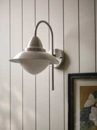 Metro Opal Dome Outdoor Wall Light - thumbnail 4