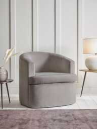 Lulea Armchair - Navy Opulent Cotton Velvet - thumbnail 1