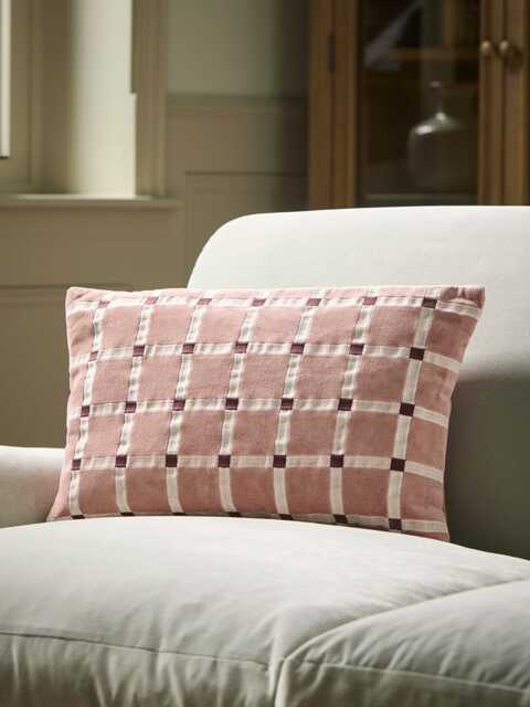 Lola Velvet Cushion - Vintage Rose - image 1