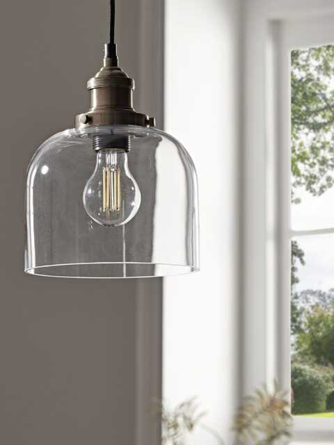 Brass & Glass Pendant - image 1