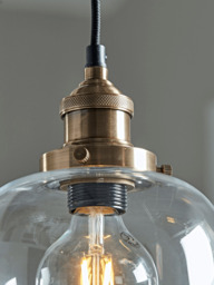 Brass & Glass Pendant - thumbnail 3