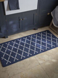 French Blue Boot Room Runner - thumbnail 1