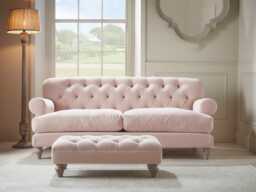 Bern Three Seater Sofa - Agave Opulent Cotton Velvet - thumbnail 4