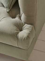 Bodo Love Seat - Deep Cyan Opulent Cotton Velvet - thumbnail 3