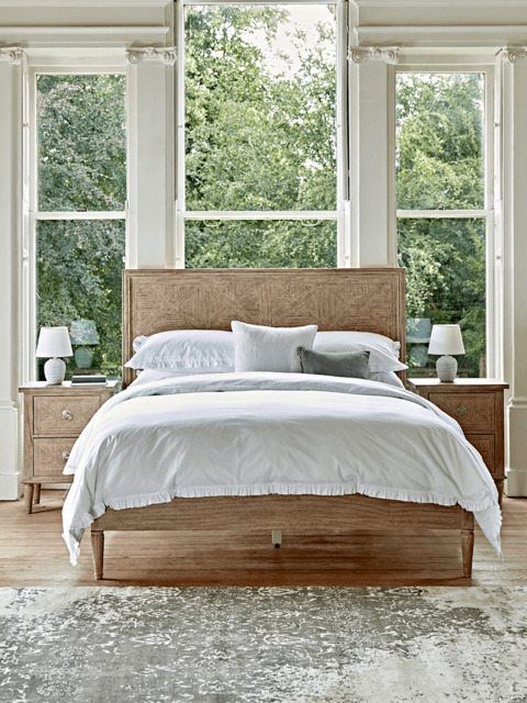 Geometric Parquet Superking Bed - image 1
