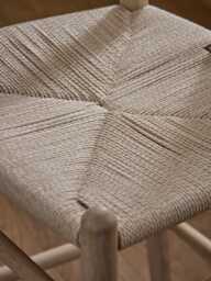 Oak Bow Back Counter Stool - thumbnail 3