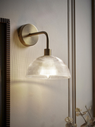 Ribbed Glass Dome - Wall Light - thumbnail 2