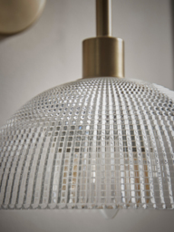 Ribbed Glass Dome - Wall Light - thumbnail 4