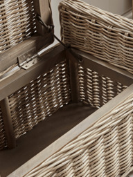 Round Rattan Storage Bench - Large - thumbnail 3