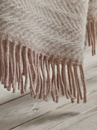 Soft Wool Wave Throw - Pale Blush - thumbnail 2
