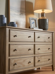 Camille Double Chest of Drawers - Limewashed - thumbnail 3