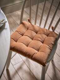 Plush Velvet Seat Pad - Henna