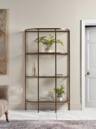 Glass Display Shelf Unit - Aged Bronze - thumbnail 1