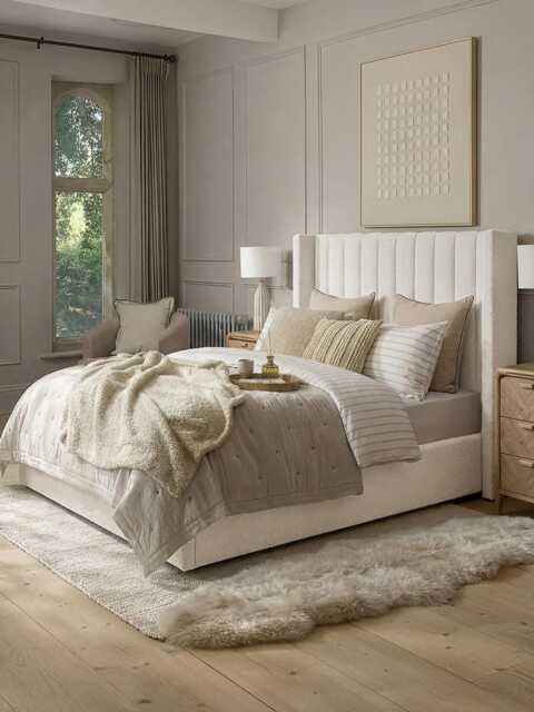 Ribbed Boucle Bed - King - image 1