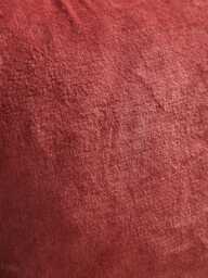 Velvet & Cotton Linen Square Cushion Cover - Deep Red - thumbnail 4