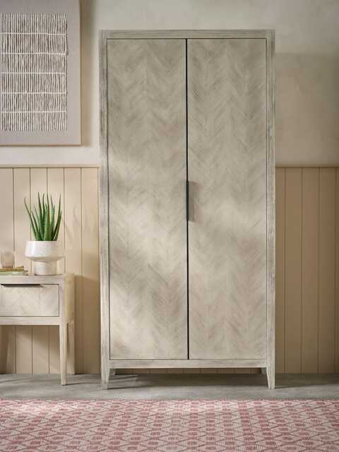 Tova Limewashed Wardrobe - image 1