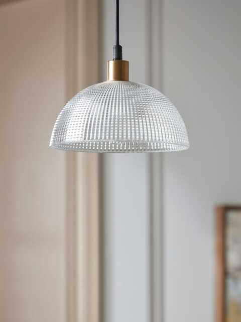 Ribbed Glass Dome - Pendant - image 1