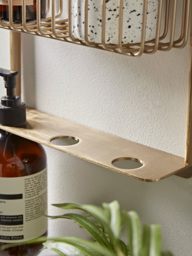 Iron Bathroom Shelf - Brass - thumbnail 3