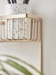 Iron Bathroom Shelf - Brass - thumbnail 2