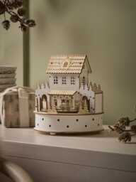 Train Station Wooden Lit Village - thumbnail 1