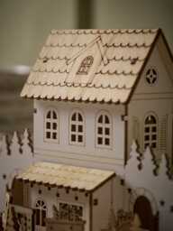 Train Station Wooden Lit Village - thumbnail 4