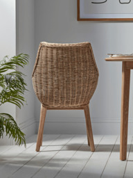 Round Rattan Carver Chair - thumbnail 2