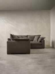 Nordby Corner Sofa - Left Hand Facing - Cyan Velvet - thumbnail 3