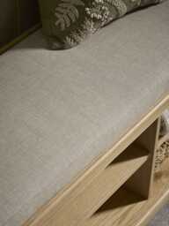 Oak Shoe Storage Bench - thumbnail 3