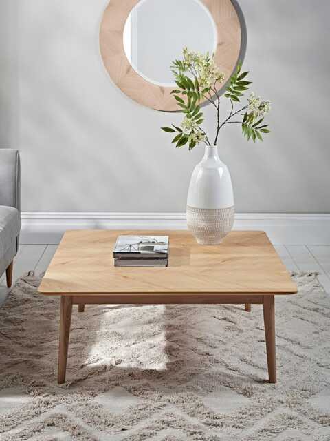 Chevron Oak Coffee Table - image 1