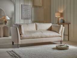 Dinan Two Seater - Pale Stone Opulent Cotton Velvet - thumbnail 3