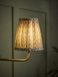 14cm Taupe Chevron Tapered Pleated Shade - thumbnail 2