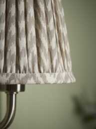 14cm Taupe Chevron Tapered Pleated Shade - thumbnail 4