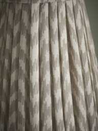 14cm Taupe Chevron Tapered Pleated Shade - thumbnail 3