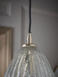 Herringbone Glass Pendant - Droplet - thumbnail 5