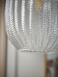 Herringbone Glass Pendant - Droplet - thumbnail 4