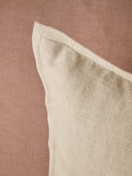 Cotton Linen Square Cushion Cover - Natural - thumbnail 5