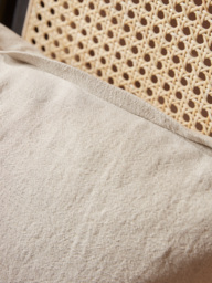 Cotton Linen Square Cushion Cover - Natural - thumbnail 4