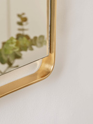 Brass Suspended Frame Wall Mirror - thumbnail 3