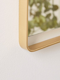 Brass Suspended Frame Wall Mirror - thumbnail 4