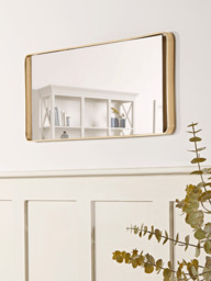 Brass Suspended Frame Wall Mirror - thumbnail 2