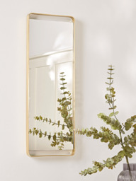 Brass Suspended Frame Wall Mirror - thumbnail 1