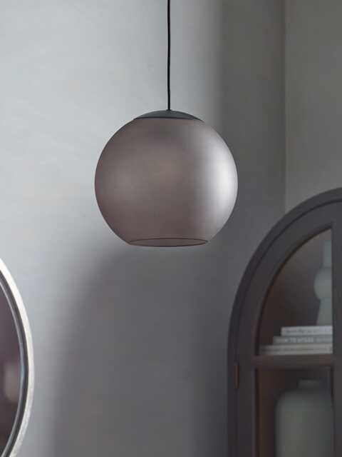 Smoke Glass Globe Pendant - image 1