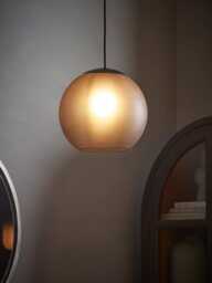 Smoke Glass Globe Pendant - thumbnail 2