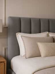 Ribbed Slate Grey Storage Bed - Super King - thumbnail 4