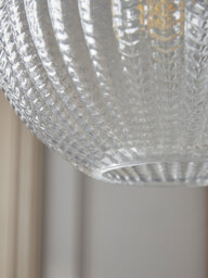Herringbone Glass Pendant - Round - thumbnail 5