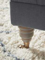 Bodo Large Ottoman - Mink Grey Opulent Cotton Velvet - thumbnail 2