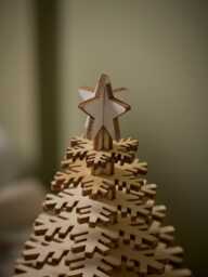 Christmas Tree Wooden Lit Village - thumbnail 3