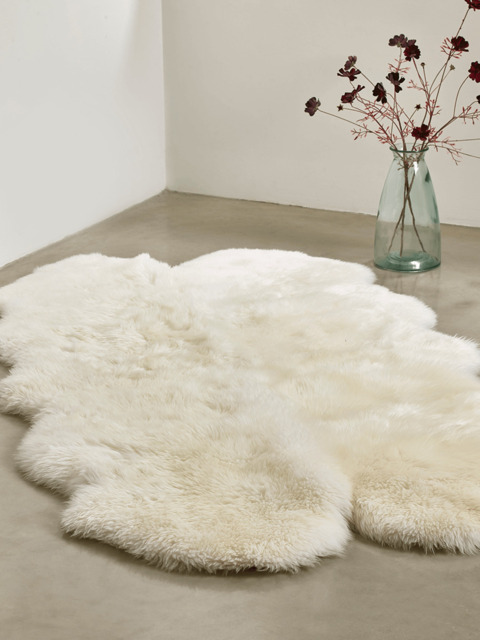 Sumptuous Sheepskin Quad Rug - Ivory - image 1