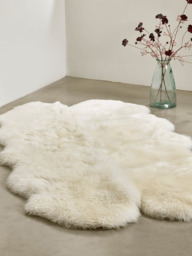 Sumptuous Sheepskin Quad Rug - Ivory