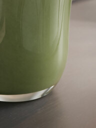 Petal Olive Glass Vase - thumbnail 3